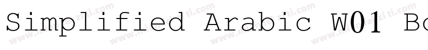 Simplified Arabic W01 Bold字体转换